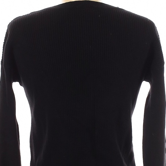 Express Crew Neck Black Stretch Sweater - Picture 6 of 9
